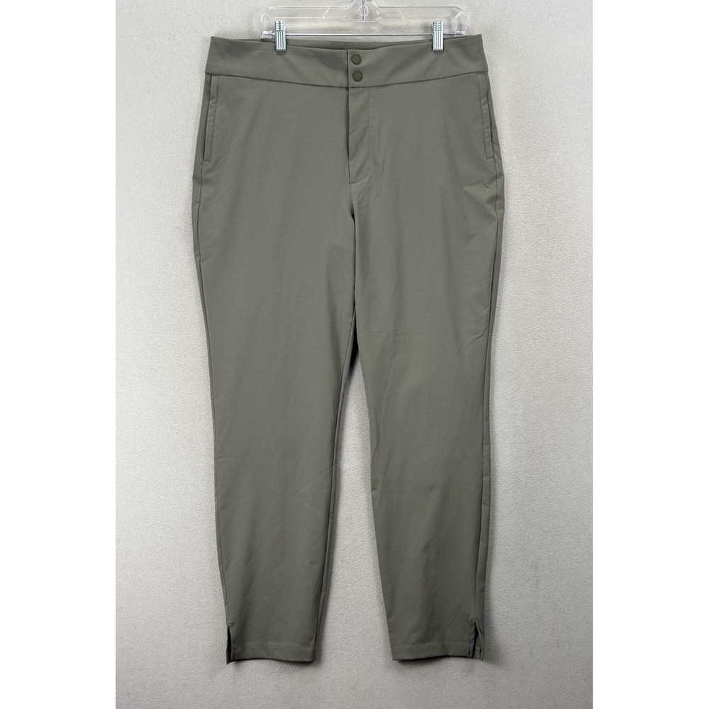 Eddie Bauer First Ascent Guide Pants Sage Green Women T16 Hiking Travel Tapered